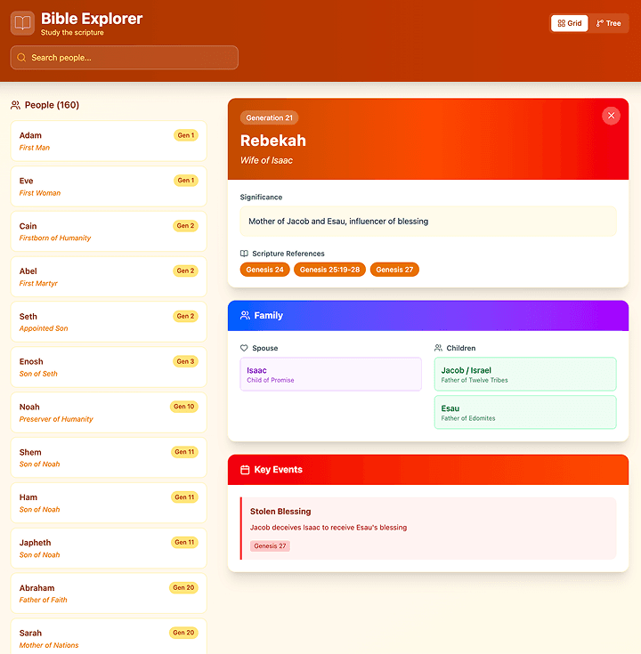 Bible Explorer - Bible Knowledge Graph & Search Engine preview 1